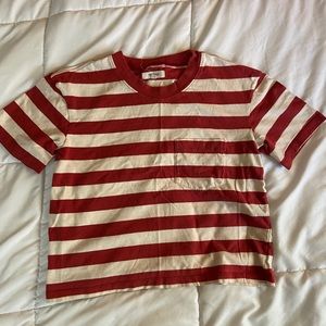 Madewell Easy Crop Tee in Murph Stripe